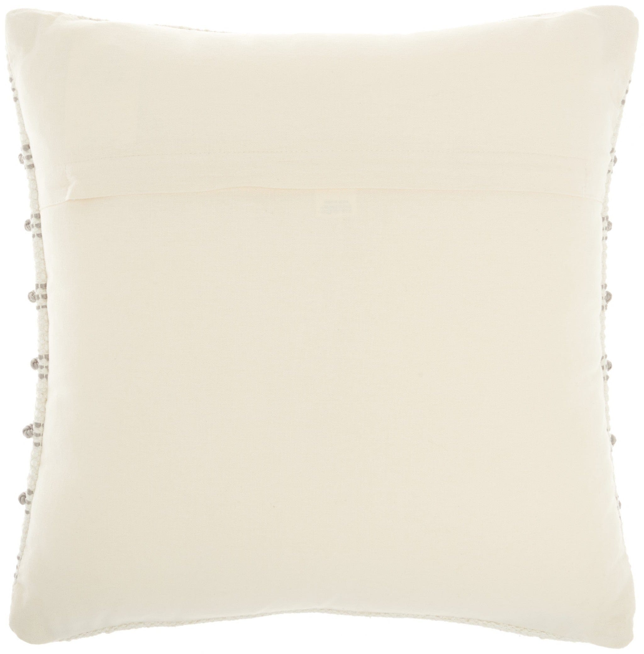 Light Gray And Ivory Textured Stripes Throw Pillow