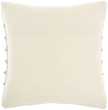 Light Gray And Ivory Textured Stripes Throw Pillow - Homeroots
