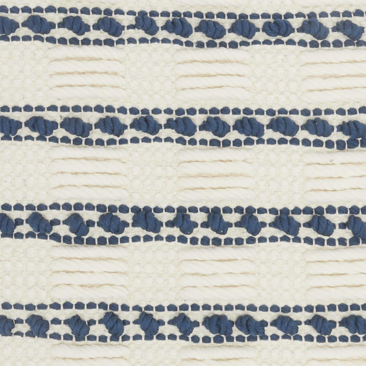 18" Navy Cotton Blend Throw Pillow - Homeroots - Flyclothing LLC