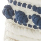 18" Navy Cotton Blend Throw Pillow - Homeroots - Flyclothing LLC