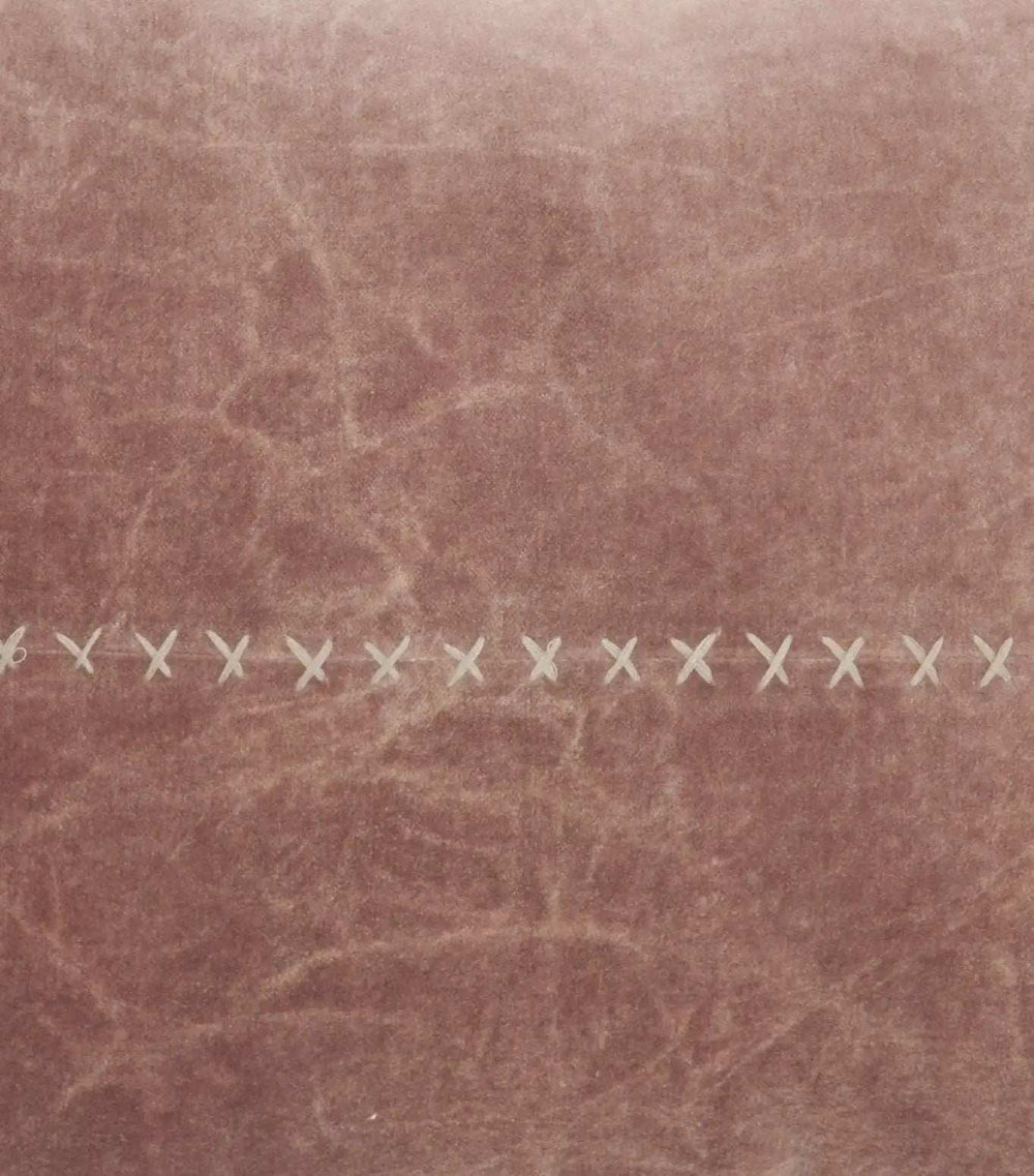 Wide Tasseled Marble Pink Lumbar Pillow - Homeroots - Flyclothing LLC