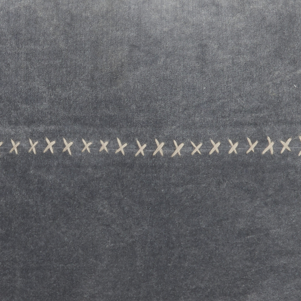 14" X 22" Steel Blue Pillow With Tassels Edges - Homeroots - Flyclothing LLC