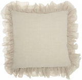 Wide Tasseled Marble Steel Blue Throw Pillow - Homeroots - Flyclothing LLC