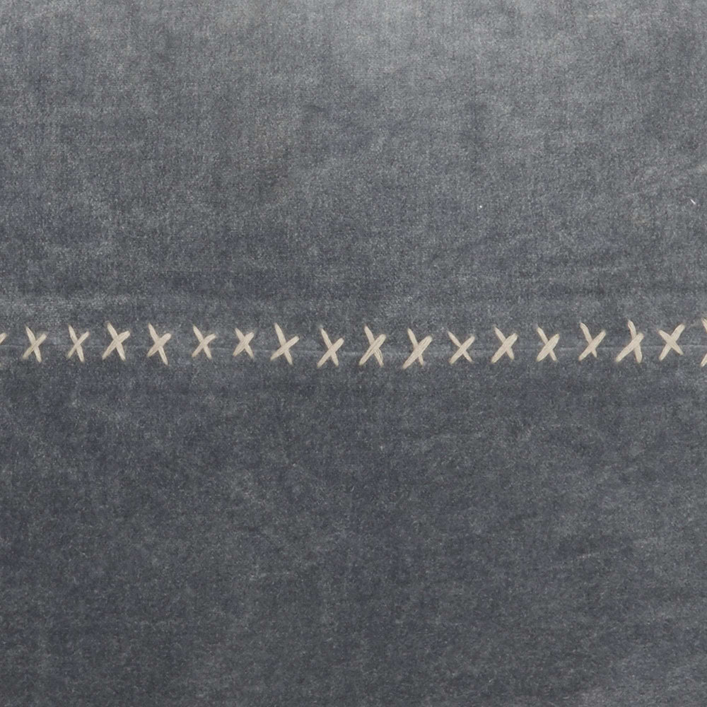 Wide Tasseled Marble Steel Blue Throw Pillow - Homeroots - Flyclothing LLC