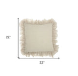 Wide Tasseled Marble Steel Blue Throw Pillow - Homeroots - Flyclothing LLC