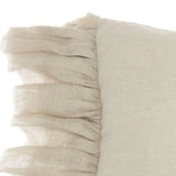 Wide Tasseled Marble Yellow Lumbar Pillow - Homeroots - Flyclothing LLC