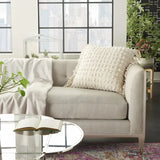 Tassel Detailed White Throw Pillow - Homeroots - Flyclothing LLC