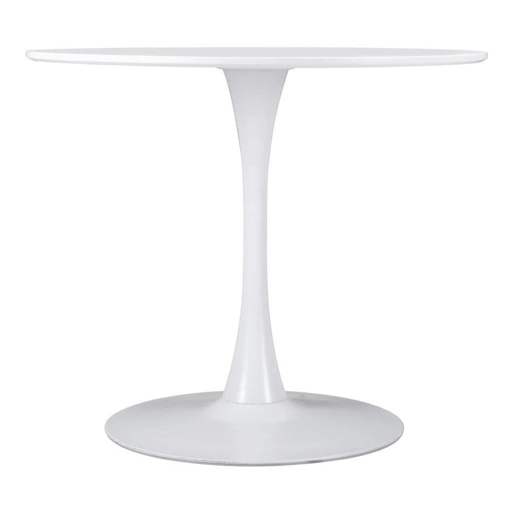 35" Steel Pedestal Base Dining Table - Homeroots - Flyclothing LLC