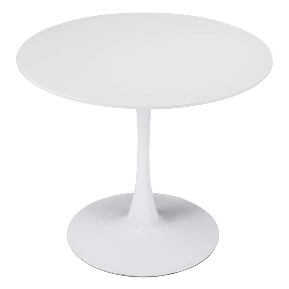 35" Steel Pedestal Base Dining Table - Homeroots - Flyclothing LLC
