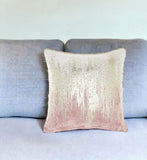 18" Pink Velvet Throw Pillow - Homeroots