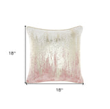 18" Pink Velvet Throw Pillow - Homeroots - Flyclothing LLC