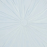 16" Periwinkle Tufted Round Throw Pillow - Homeroots