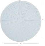 16" Periwinkle Tufted Round Throw Pillow - Homeroots - Flyclothing LLC