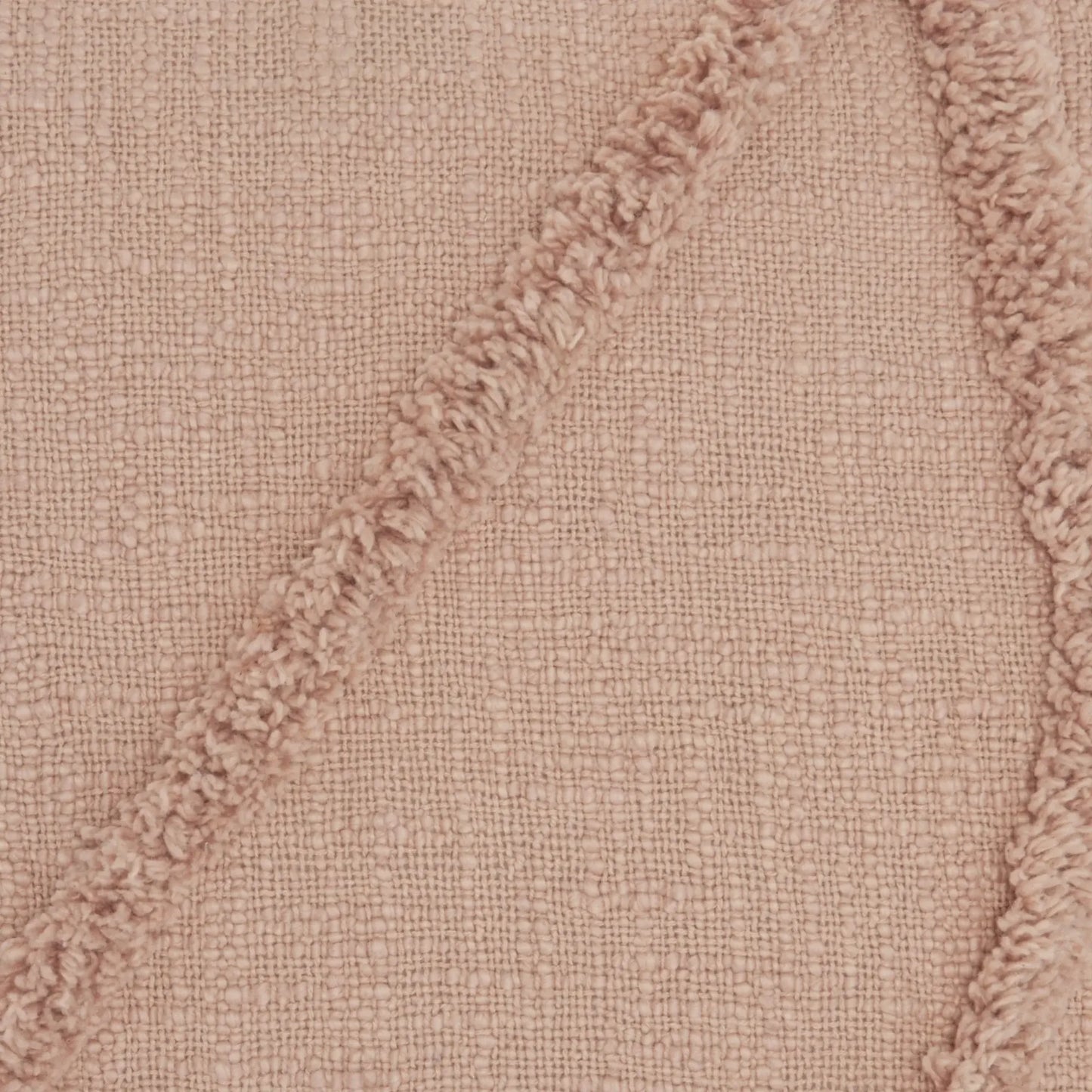 Boho Chic Blush Textured Lines Throw Pillow - Homeroots - Flyclothing LLC