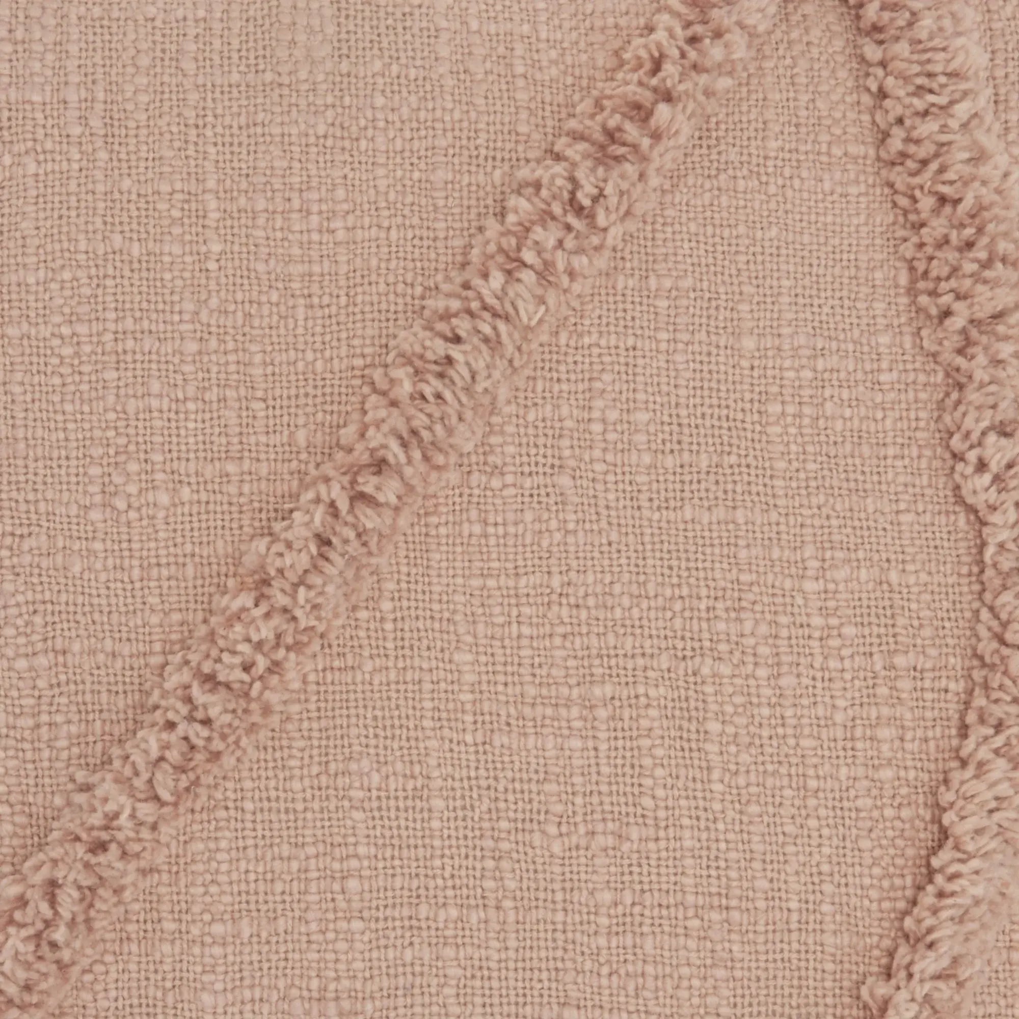Boho Chic Blush Textured Lines Throw Pillow - Homeroots - Flyclothing LLC