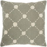 Glamorous Handcrafted Sage Accent Throw Pillow - Homeroots