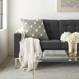 Glamorous Handcrafted Sage Accent Throw Pillow - Homeroots