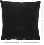 Solid Black Casual Throw Pillow - Homeroots