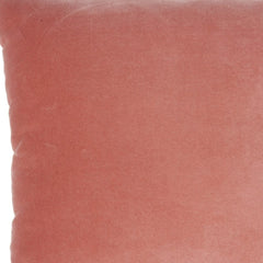 16" Pink Velvet Throw Pillow - Homeroots