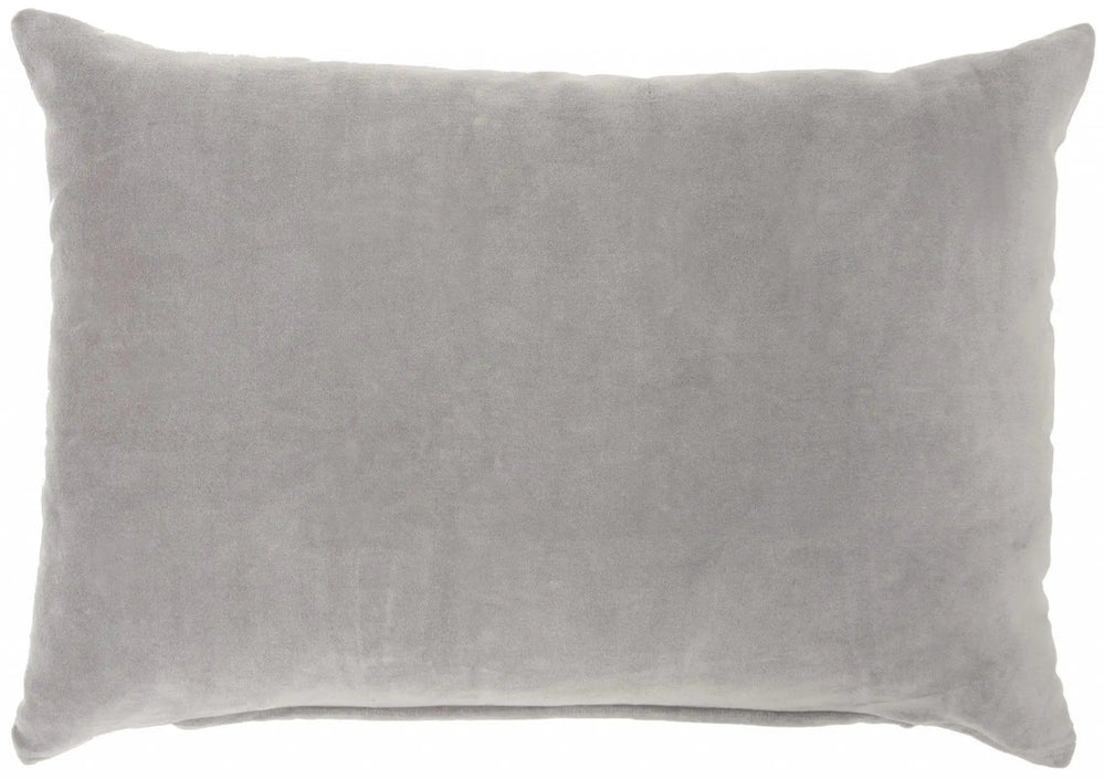 Solid Gray Casual Throw Pillow - Homeroots