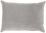 Solid Gray Casual Throw Pillow - Homeroots