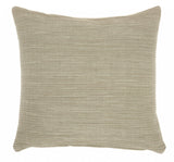Taupe Distressed Stripes Throw Pillow - Homeroots