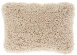 14" X 20" Beige Throw Pillow - Homeroots - Flyclothing LLC