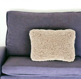 14" X 20" Beige Throw Pillow - Homeroots