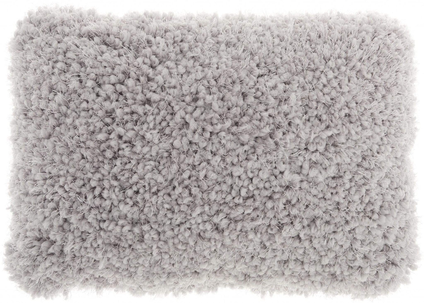 Pale Gray Knubby Plush Lumbar Throw Pillow - Homeroots - Flyclothing LLC