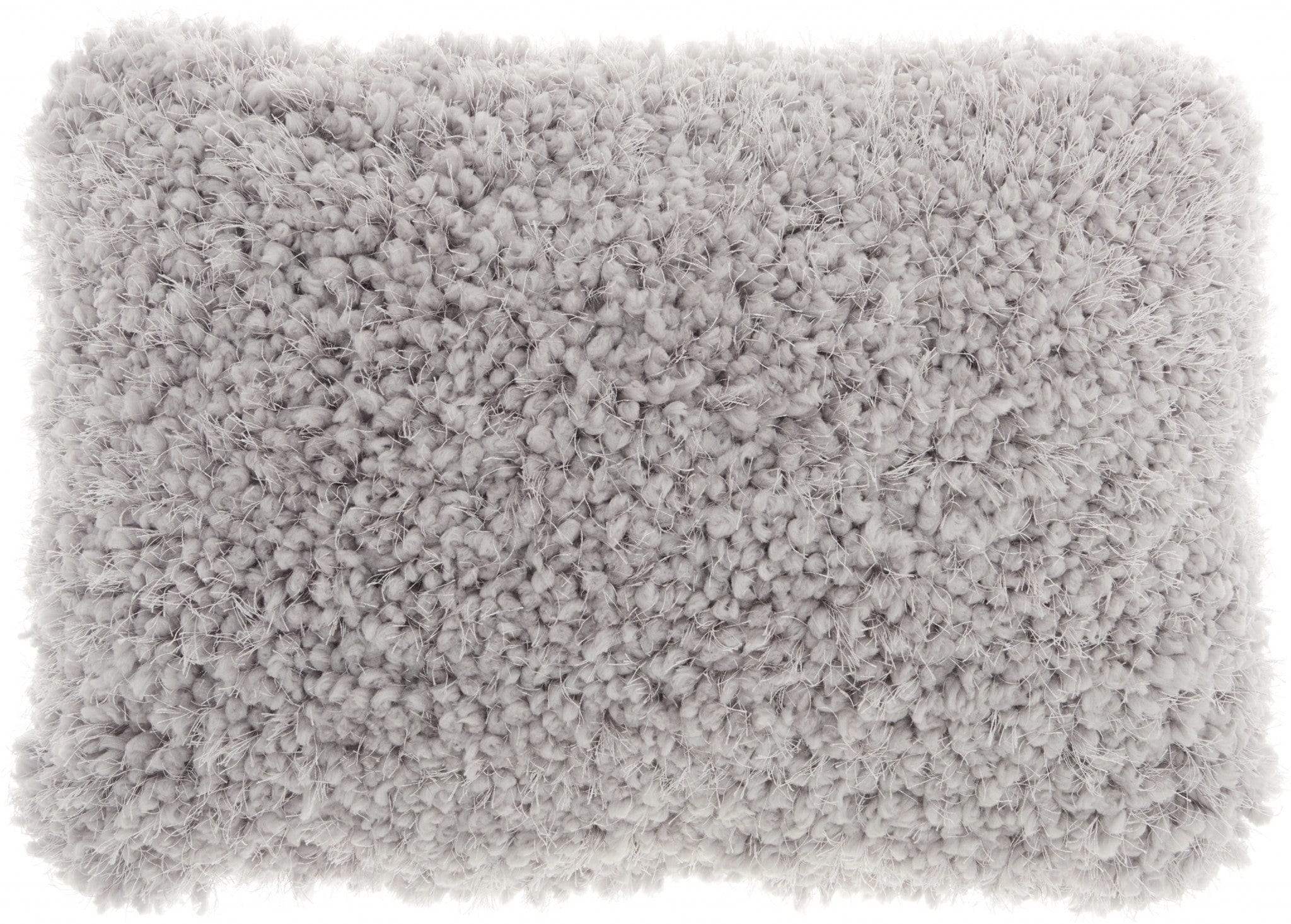 Pale Gray Knubby Plush Lumbar Throw Pillow - Homeroots - Flyclothing LLC