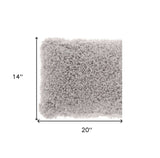 Pale Gray Knubby Plush Lumbar Throw Pillow - Homeroots - Flyclothing LLC