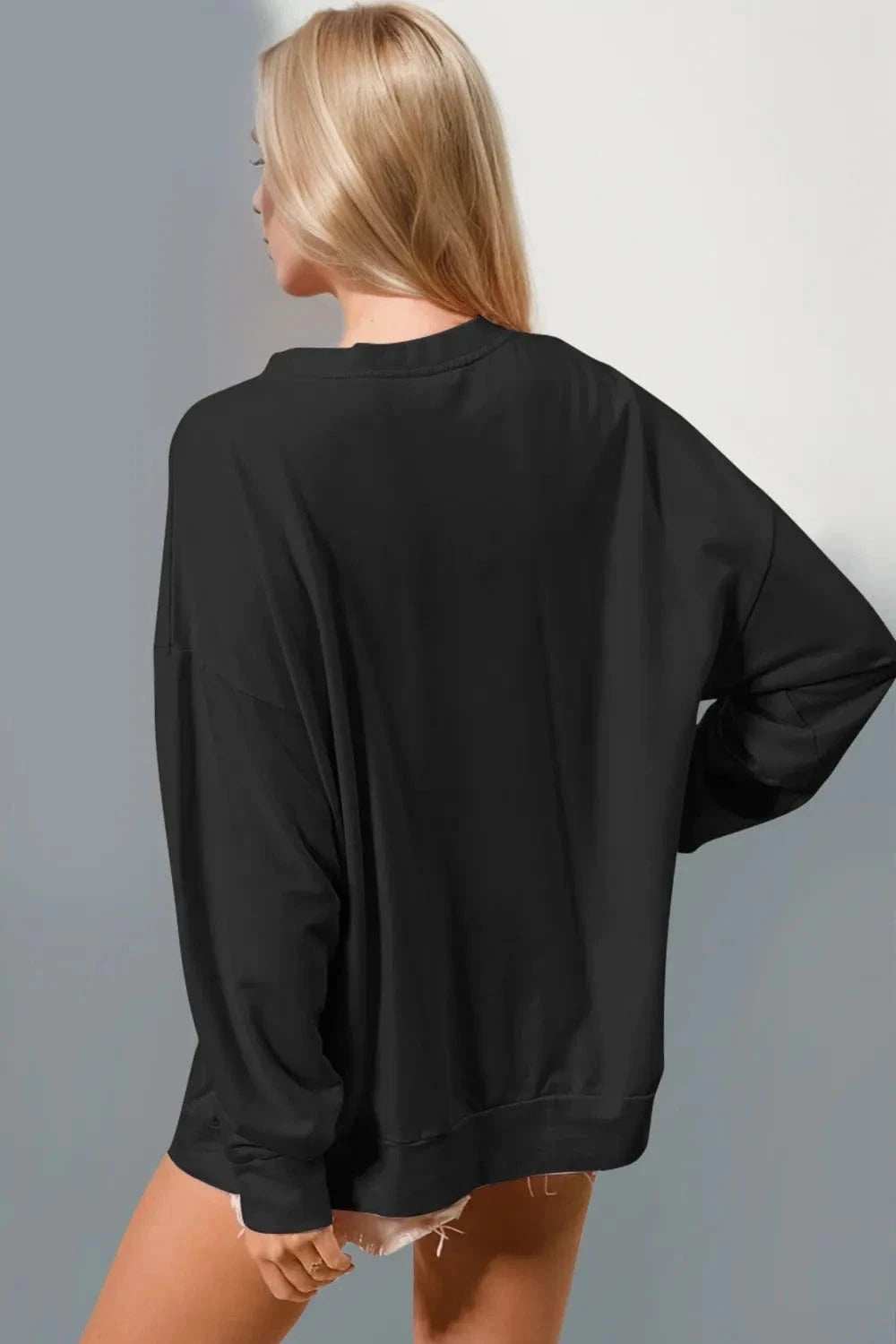 Double Take Sequin Nutcracker Round Neck Long Sleeve Sweatshirt - Trendsi - Flyclothing LLC