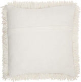 Fluffy White Shag Accent Throw Pillow - Homeroots - Flyclothing LLC