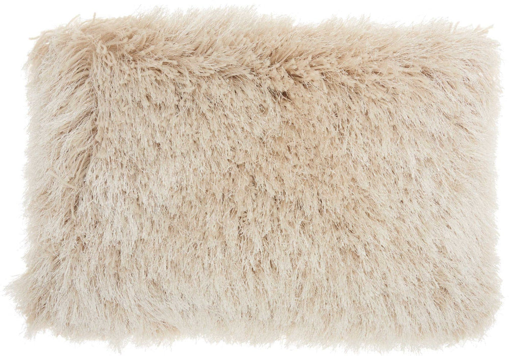 14" X 20" Beige Throw Pillow - Homeroots