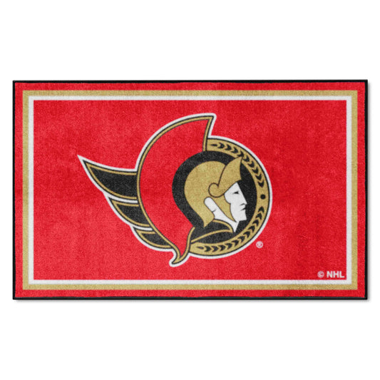Ottawa Senators 4ft. x 6ft. Plush Area Rug - Ottawa Senators