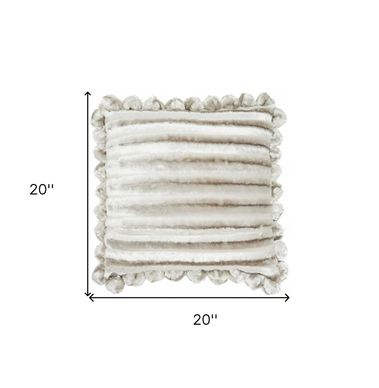 20" Silver Throw Pillow - Homeroots - Flyclothing LLC