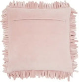 20" Pale Pink Soft Nubby Shag Throw Pillow - Homeroots - Flyclothing LLC