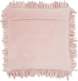 20" Pale Pink Soft Nubby Shag Throw Pillow - Homeroots