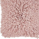 20" Pale Pink Soft Nubby Shag Throw Pillow - Homeroots - Flyclothing LLC