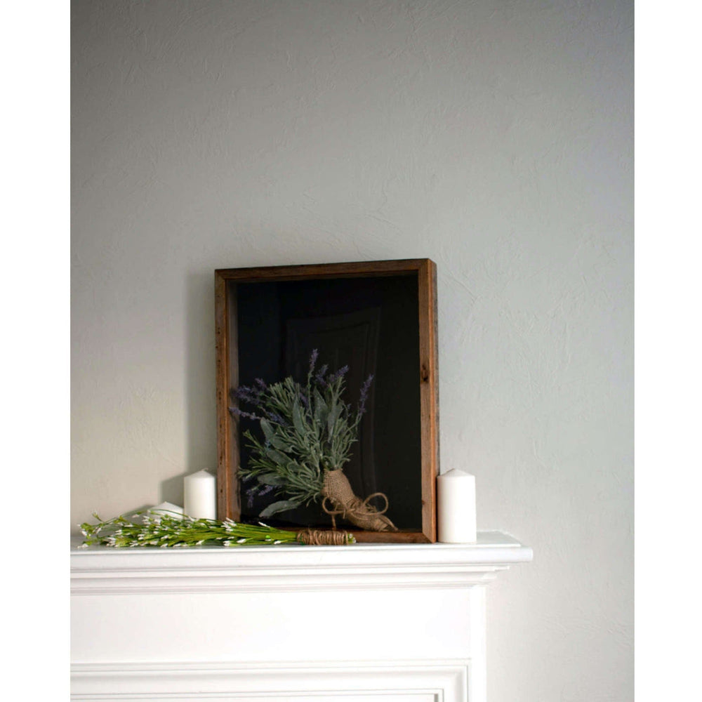 16" X 20" Rustic Gray Wood Shadow Box Frame - Homeroots - Flyclothing LLC