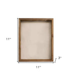 6” X 6” Rustic Farmhouse Gray Wood Shadow Box Frame - Homeroots - Flyclothing LLC