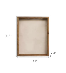 6” X 6” Rustic Farmhouse Gray Wood Shadow Box Frame - Homeroots