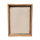 6” X 6” Rustic Farmhouse Gray Wood Shadow Box Frame - Homeroots