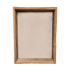 6” X 6” Rustic Farmhouse Gray Wood Shadow Box Frame - Homeroots