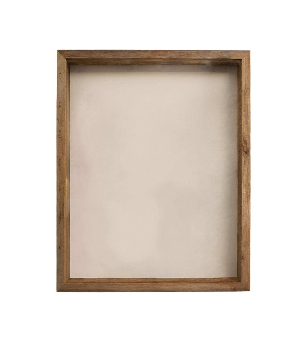 6” X 6” Rustic Farmhouse Gray Wood Shadow Box Frame - Homeroots - Flyclothing LLC