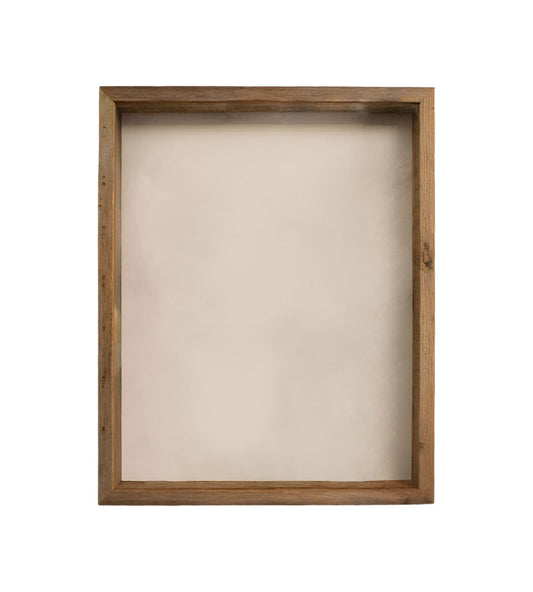 6” X 6” Rustic Farmhouse Gray Wood Shadow Box Frame - Homeroots