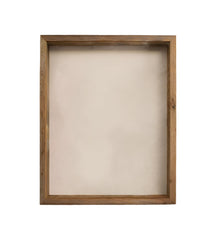 6” X 6” Rustic Farmhouse Gray Wood Shadow Box Frame - Homeroots
