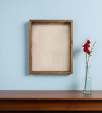 6” X 6” Rustic Farmhouse Gray Wood Shadow Box Frame - Homeroots