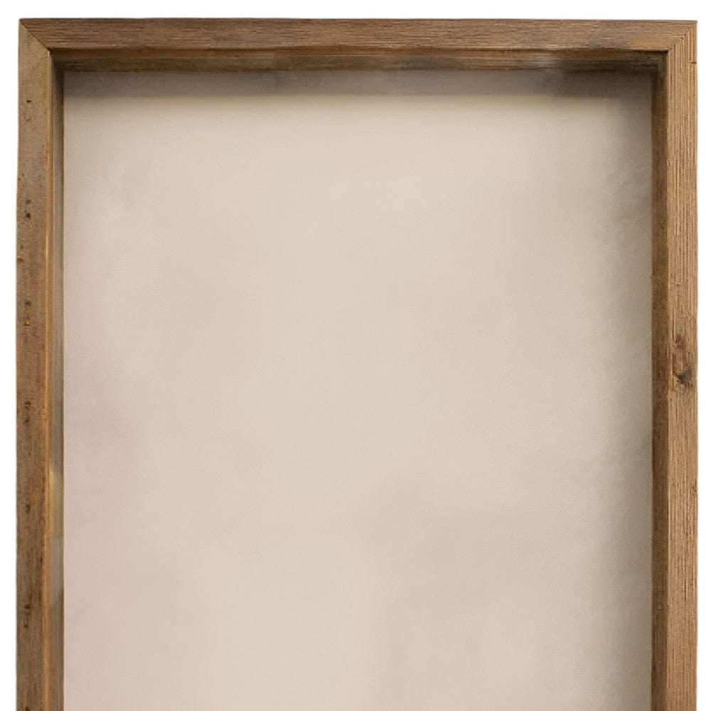 6” X 6” Rustic Farmhouse Gray Wood Shadow Box Frame - Homeroots