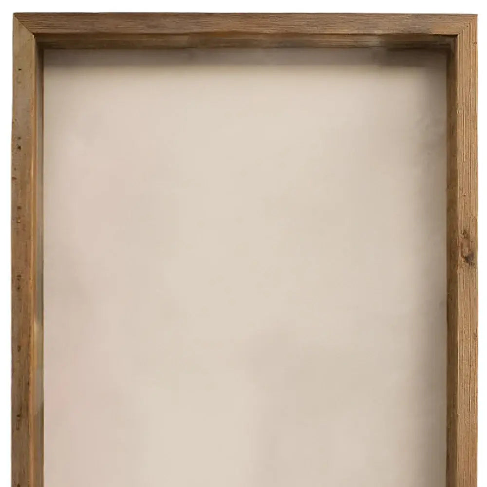 6” X 6” Rustic Farmhouse Gray Wood Shadow Box Frame - Homeroots - Flyclothing LLC